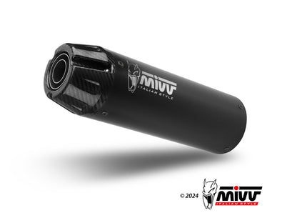 MIVV H.091 Honda CMX 500 REBEL ( 2022+ ) Slip-on Exhaust "HR-1" (black +long carbon cap back; approved) – Accessories in the 2WheelsHero Motorcycle Aftermarket Accessories and Parts Online Shop