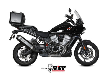 MIVV HD.003 HARLEY DAVIDSON PAN AMERICA / SPECIAL ( 2021+ ) Slip on Exhaust "Speed Edge" (black; approved) – Accessories in the 2WheelsHero Motorcycle Aftermarket Accessories and Parts Online Shop
