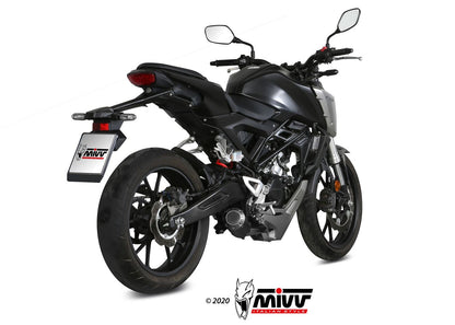 MIVV H.076 HONDA CB 125 R ( 2018 / 20 ) Full System Exhaust "MK3" (black; not approved) – Accessories in the 2WheelsHero Motorcycle Aftermarket Accessories and Parts Online Shop