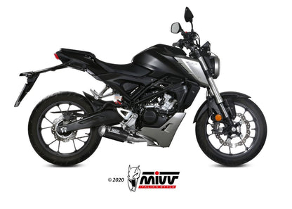 MIVV H.076 HONDA CB 125 R ( 2018 / 20 ) Full System Exhaust "MK3" (carbon; not approved) – Accessories in the 2WheelsHero Motorcycle Aftermarket Accessories and Parts Online Shop