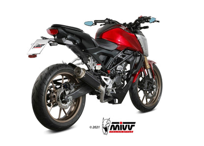 MIVV H.077 HONDA CB 125 R ( 2021+ ) Full System High Exhaust "GP PRO" (black; approved) – Accessories in the 2WheelsHero Motorcycle Aftermarket Accessories and Parts Online Shop