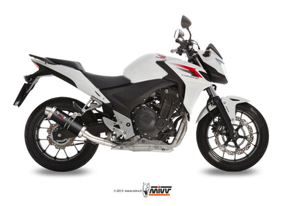 MIVV H.051 HONDA CB 500 F / X ( 2013 / 15 ) Slip On Exhaust "GP" (carbon; approved) – Accessories in the 2WheelsHero Motorcycle Aftermarket Accessories and Parts Online Shop