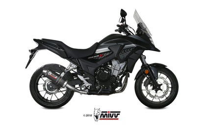 MIVV H.067 HONDA CB 500 X ( 2017 / 20 ) Slip On Exhaust "Oval" (carbon + cap; approved) – Accessories in the 2WheelsHero Motorcycle Aftermarket Accessories and Parts Online Shop