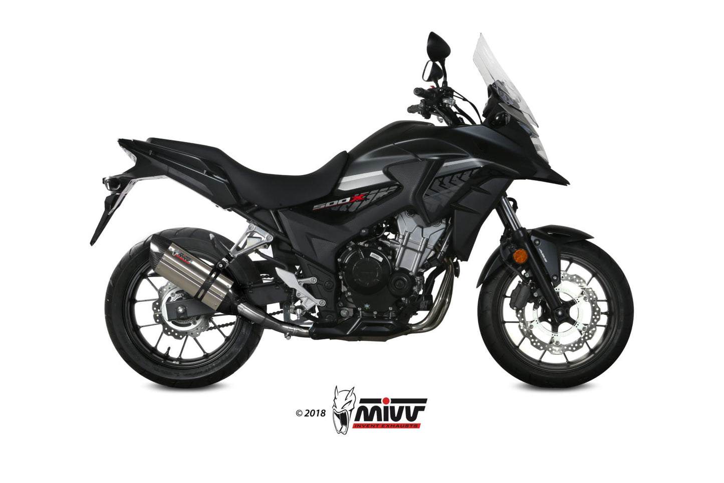 MIVV H.067 HONDA CB 500 X ( 2017 / 20 ) Slip On Exhaust "Suono" (stainless steel; approved) – Accessories in the 2WheelsHero Motorcycle Aftermarket Accessories and Parts Online Shop