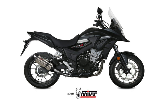 MIVV H.067 HONDA CB 500 X ( 2017 / 20 ) Slip On Exhaust "Suono" (stainless steel; approved) – Accessories in the 2WheelsHero Motorcycle Aftermarket Accessories and Parts Online Shop