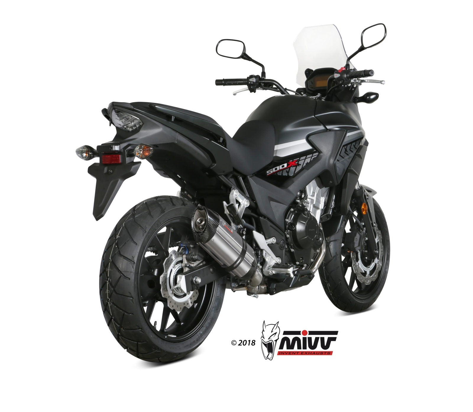 MIVV H.067 HONDA CB 500 X ( 2017 / 20 ) Slip On Exhaust "Suono" (stainless steel; approved) – Accessories in the 2WheelsHero Motorcycle Aftermarket Accessories and Parts Online Shop