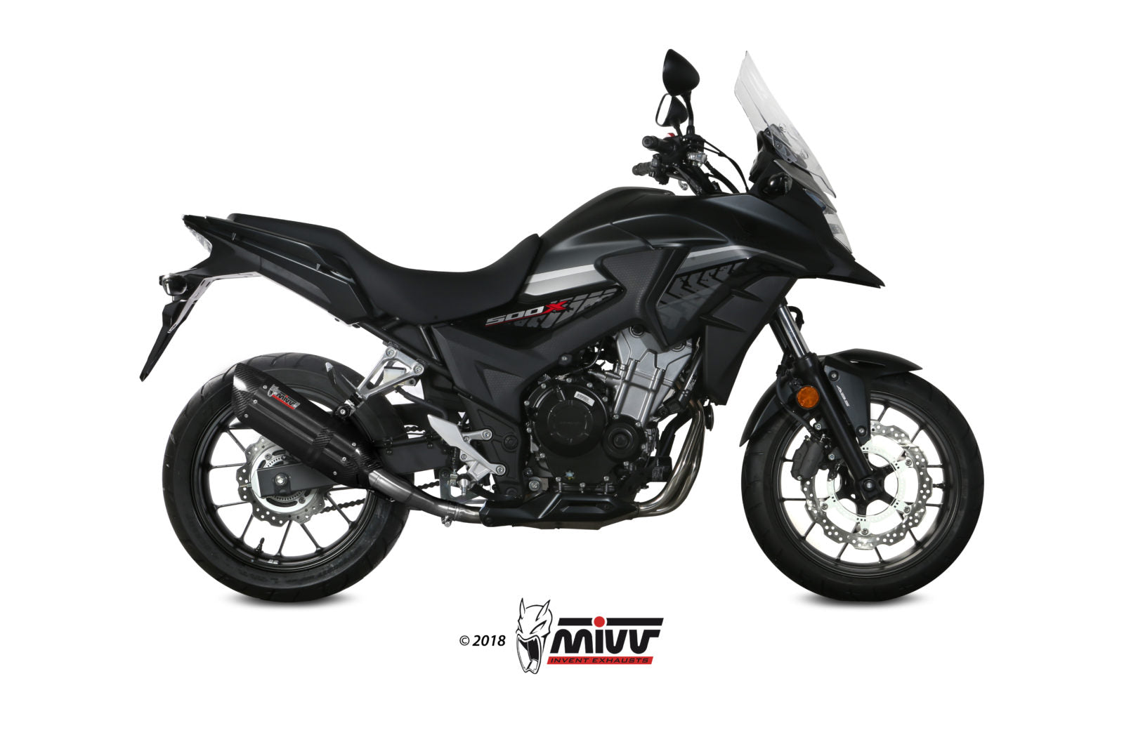 MIVV H.067 HONDA CB 500 X ( 2017 / 20 ) Slip On Exhaust "Suono" (black; approved) – Accessories in the 2WheelsHero Motorcycle Aftermarket Accessories and Parts Online Shop