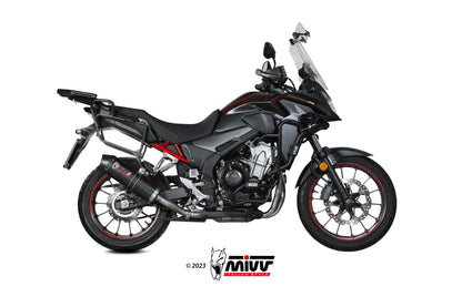 MIVV H.084 HONDA CB 500 X ( 2021+ ) Slip On Exhaust "Oval" (carbon + cap; approved) – Accessories in the 2WheelsHero Motorcycle Aftermarket Accessories and Parts Online Shop