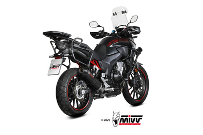 MIVV H.084 HONDA CB 500 X ( 2021+ ) Slip On Exhaust "Oval" (carbon + cap; approved) – Accessories in the 2WheelsHero Motorcycle Aftermarket Accessories and Parts Online Shop