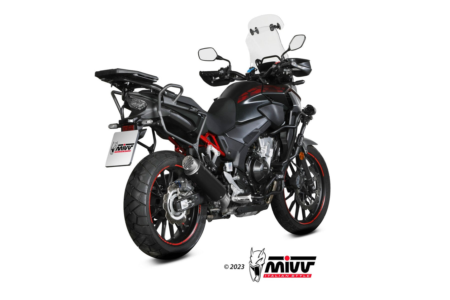 MIVV H.084 HONDA CB 500 X ( 2021+ ) Slip On Exhaust "GP PRO" (black; approved) – Accessories in the 2WheelsHero Motorcycle Aftermarket Accessories and Parts Online Shop