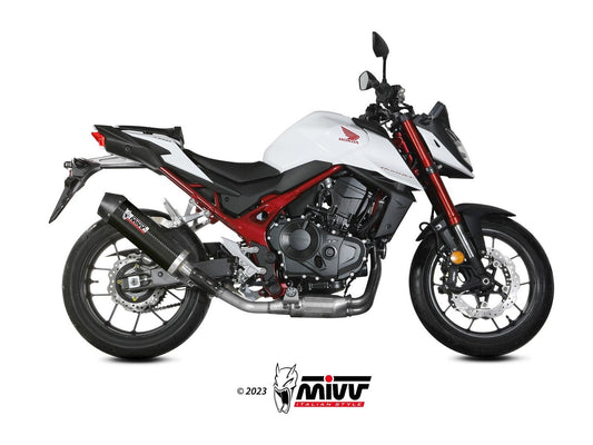 MIVV H.085 HONDA CB 750 Hornet ( 2023 + ) Slip On Exhaust "Oval" (carbon + cap; approved) – Accessories in the 2WheelsHero Motorcycle Aftermarket Accessories and Parts Online Shop