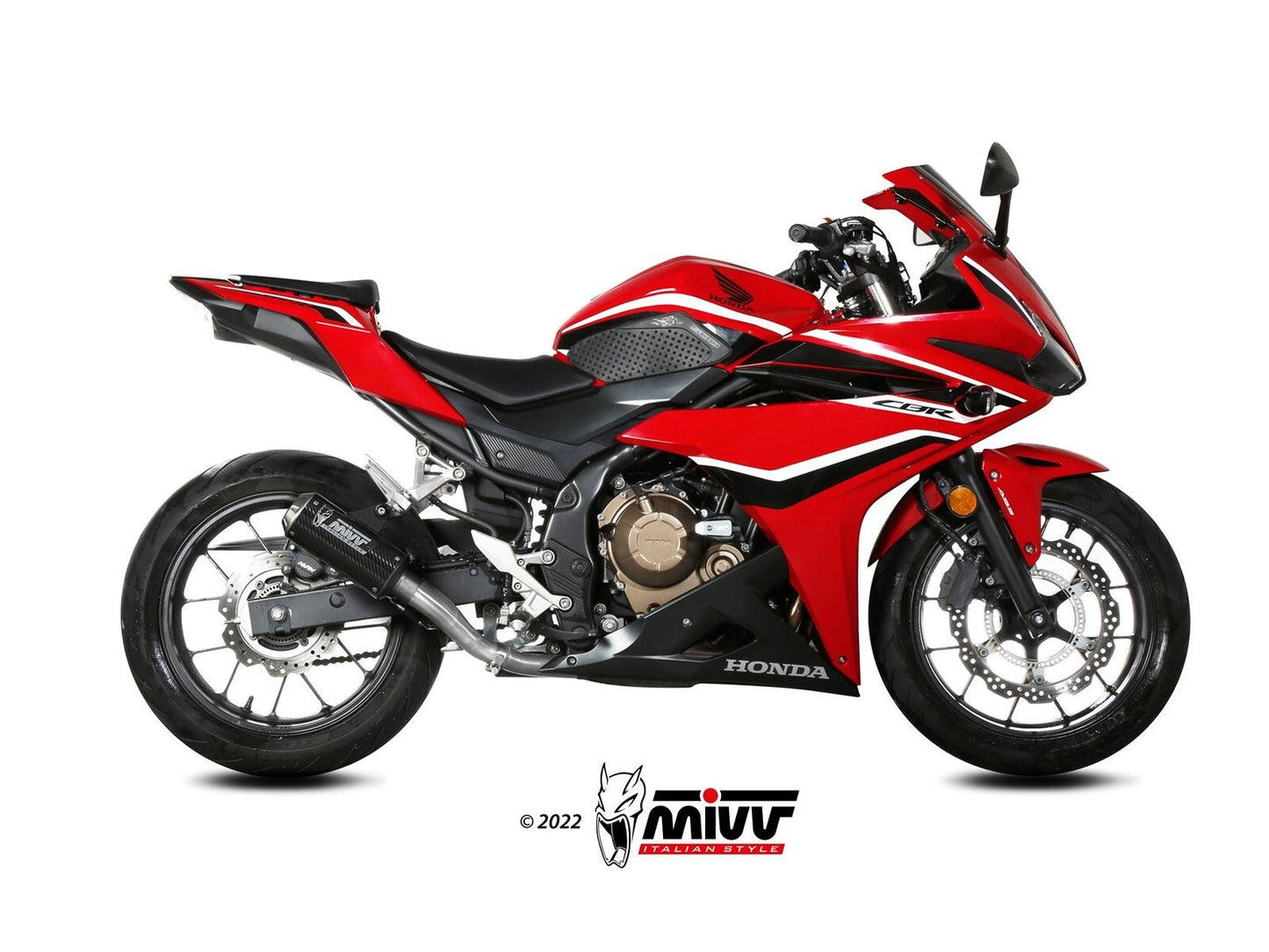 MIVV H.093 HONDA CBR 500 R ( 2024+ ) Slip-On Exhaust "MK3" (carbon; not approved) – Accessories in the 2WheelsHero Motorcycle Aftermarket Accessories and Parts Online Shop