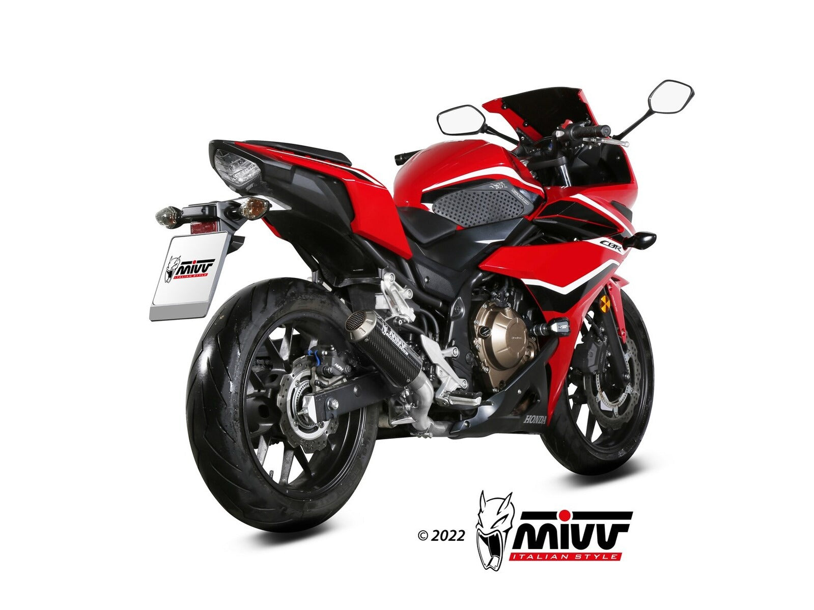 MIVV H.093 HONDA CBR 500 R ( 2024+ ) Slip-On Exhaust "MK3" (carbon; not approved) – Accessories in the 2WheelsHero Motorcycle Aftermarket Accessories and Parts Online Shop