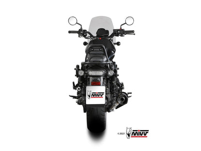 MIVV H.092 Honda CMX 1100 REBEL ( 2022+ ) Slip-on Exhaust "HR-1" (black + short carbon cap back; approved) – Accessories in the 2WheelsHero Motorcycle Aftermarket Accessories and Parts Online Shop