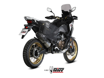 MIVV H.079 HONDA CRF 1100 L AFRICA TWIN ( 2020 / 23 ) Slip on Exhaust "Speed Edge" (stainless steel; approved) – Accessories in the 2WheelsHero Motorcycle Aftermarket Accessories and Parts Online Shop