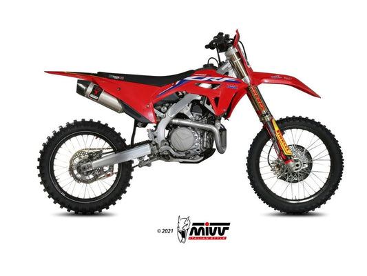 MIVV M.HO.034 HONDA CRF 450 R (2021+ ) Slip on Exhaust "STR-1" (stainless steel; approved) – Accessories in the 2WheelsHero Motorcycle Aftermarket Accessories and Parts Online Shop
