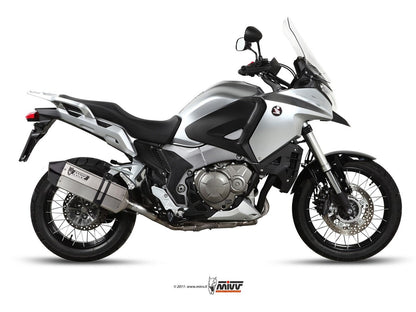 MIVV H.045 HONDA Crosstourer ( 2012 / 20 ) Slip on Exhaust "Speed Edge" (stainless steel; approved) – Accessories in the 2WheelsHero Motorcycle Aftermarket Accessories and Parts Online Shop