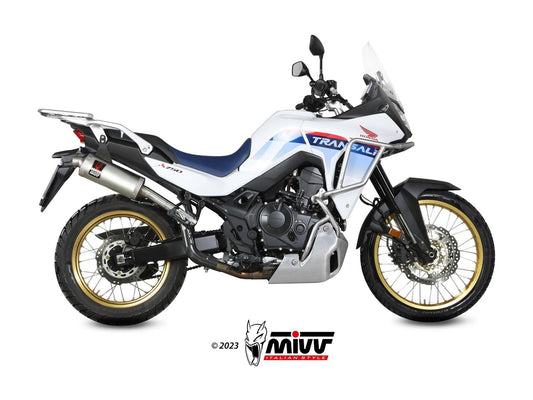 MIVV H.087 HONDA XL 750 Transalp ( 2023+ ) Slip On High Exhaust "Dakar" (stainless steel; approved) – Accessories in the 2WheelsHero Motorcycle Aftermarket Accessories and Parts Online Shop