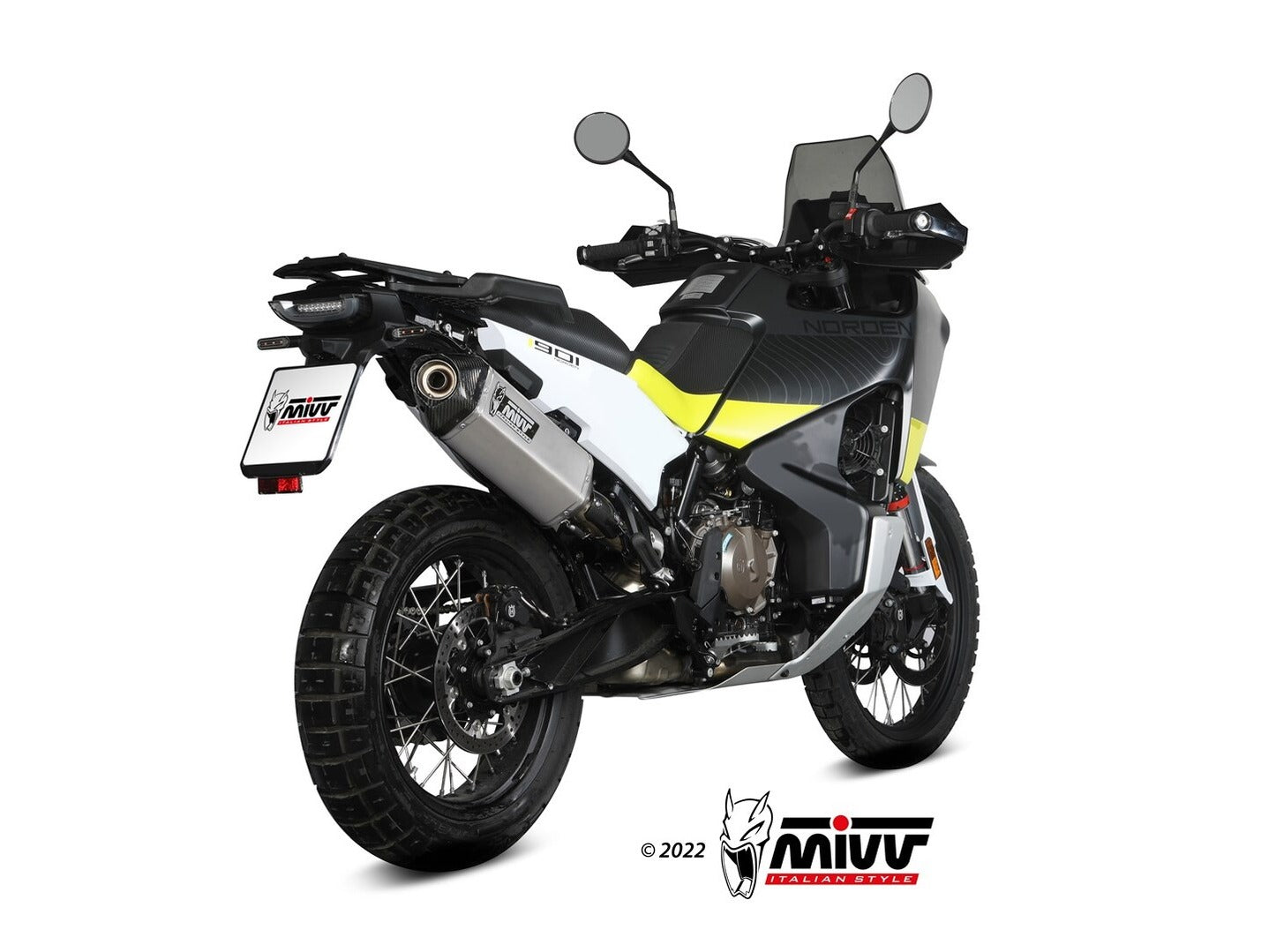 MIVV HU.002 HUSQVARNA NORDEN 901 ( 2022+ ) Slip on Exhaust "Speed Edge" (stainless steel; approved) – Accessories in the 2WheelsHero Motorcycle Aftermarket Accessories and Parts Online Shop