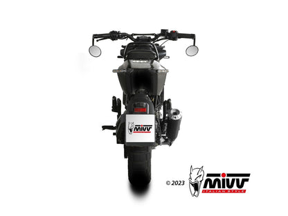 MIVV HU.005 Husqvarna Svartpilen 125 (21/23) Slip on Exhaust "X-M1" (black; approved) – Accessories in the 2WheelsHero Motorcycle Aftermarket Accessories and Parts Online Shop