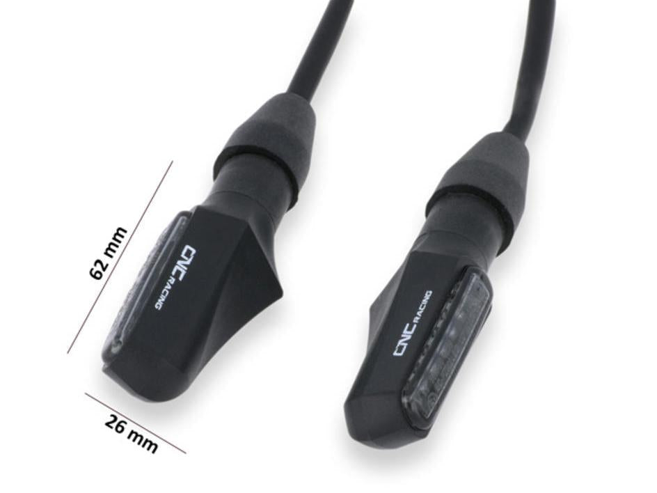 ID018 - CNC RACING LED Turn Indicators + Front Position Lights "Task" (approved) – Accessories in the Motoraider Motorcycle Aftermarket Accessories and Parts Online Shop