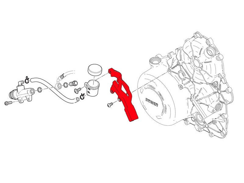 IFC02 - CNC RACING Ducati Streetfighter V4 / S (20/22) Brake Cover Fluid Tank Bracket – Accessories in the Motoraider Motorcycle Aftermarket Accessories and Parts Online Shop