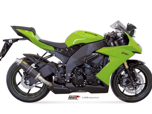 MIVV K.021 KAWASAKI ZX-10 R / RR / SE ( 2008 / 10 ) Slip On Exhaust "GP" (carbon; approved) – Accessories in the 2WheelsHero Motorcycle Aftermarket Accessories and Parts Online Shop