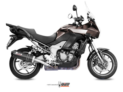 MIVV K.034 KAWASAKI VERSYS 1000 ( 2012 / 14 ) Slip-on Exhaust "Oval" (carbon + cap; approved) – Accessories in the 2WheelsHero Motorcycle Aftermarket Accessories and Parts Online Shop