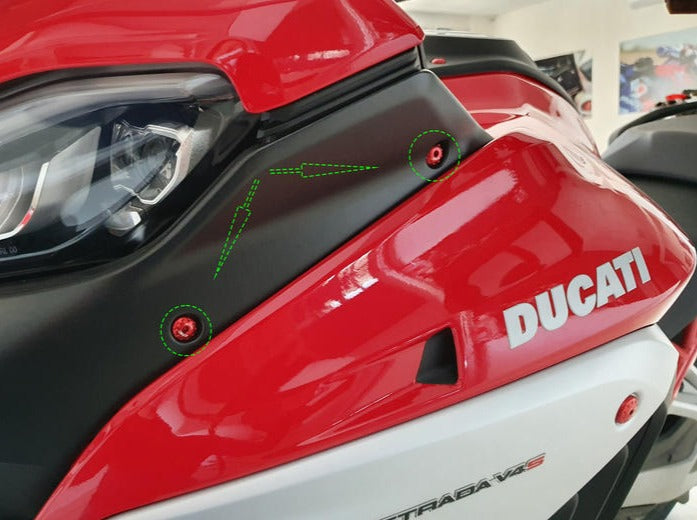 KV475 - CNC RACING Ducati Multistrada V4 Pikes Peak / RS (22/24) Air Conveyor Cover Screws – Accessories in the Motoraider Motorcycle Aftermarket Accessories and Parts Online Shop