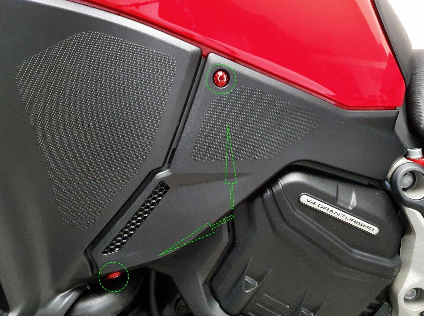 KV302 - CNC RACING Ducati Multistrada V4 Frame Side Cover Screws – Accessories in the Motoraider Motorcycle Aftermarket Accessories and Parts Online Shop