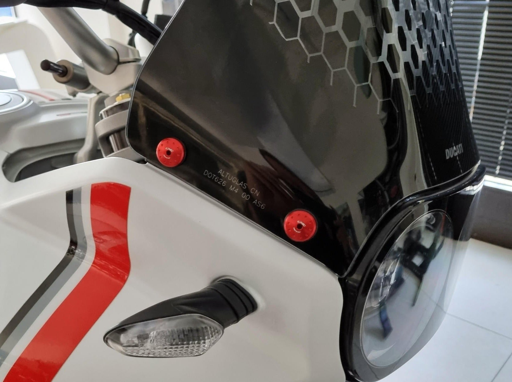 KV303 - CNC RACING Ducati DesertX (2022+) Wind Screen Screws – Accessories in the Motoraider Motorcycle Aftermarket Accessories and Parts Online Shop