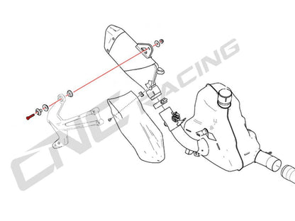 KV364X - CNC RACING Ducati Titanium Silencer Bracket Bolt – Accessories in the Motoraider Motorcycle Aftermarket Accessories and Parts Online Shop