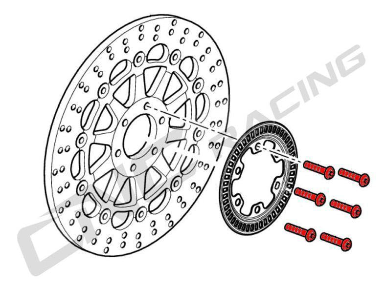 KV375X - CNC RACING Ducati / Aprilia Titanium Front Brake Disc Bolts (M8x20) – Accessories in the Motoraider Motorcycle Aftermarket Accessories and Parts Online Shop