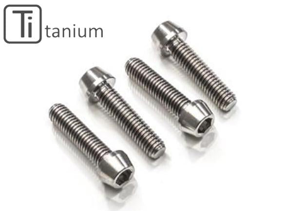 KV396X - CNC RACING Ducati Titanium Handlebar Clamp Bolts (M8x35) – Accessories in the Motoraider Motorcycle Aftermarket Accessories and Parts Online Shop