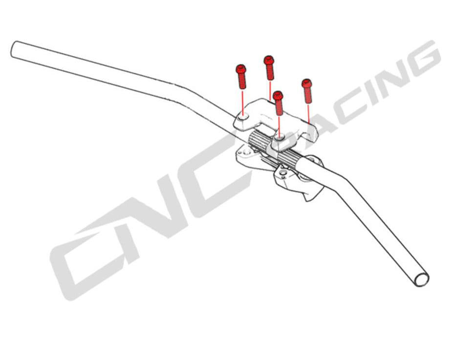 KV395X - CNC RACING Ducati Titanium Handlebar Clamp Bolts (M8x30) – Accessories in the Motoraider Motorcycle Aftermarket Accessories and Parts Online Shop