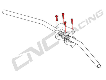KV395X - CNC RACING Ducati Titanium Handlebar Clamp Bolts (M8x30) – Accessories in the Motoraider Motorcycle Aftermarket Accessories and Parts Online Shop