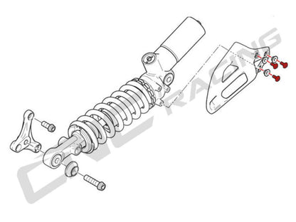 KV397 - CNC RACING Ducati Panigale / Streetfighter V2 Shock Absorber Cover Screws Kit – Accessories in the Motoraider Motorcycle Aftermarket Accessories and Parts Online Shop