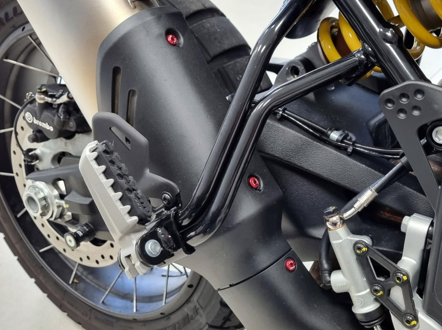 KV398 - CNC RACING Ducati DesertX (2022+) Exhaust Silencer Heat Guard Screws – Accessories in the Motoraider Motorcycle Aftermarket Accessories and Parts Online Shop