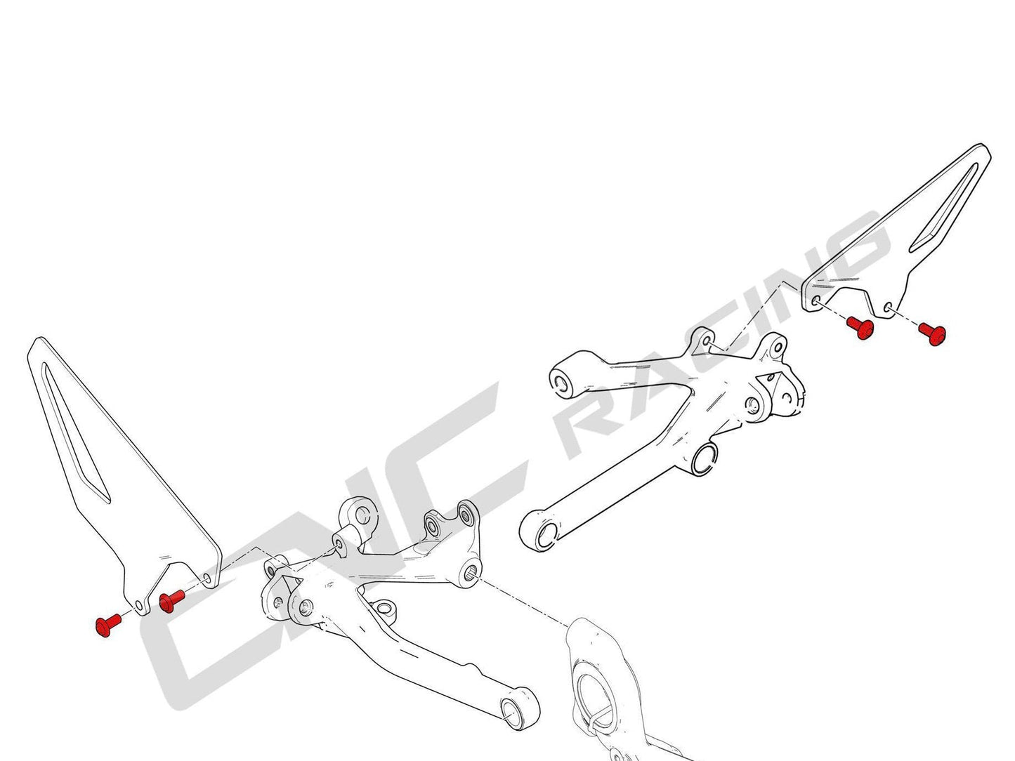 KV398 - CNC RACING Ducati Panigale (12/19) Heel Guard Screws – Accessories in the Motoraider Motorcycle Aftermarket Accessories and Parts Online Shop