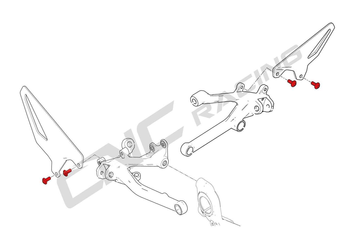 KV398 - CNC RACING Ducati Panigale V4 / Streetfighter V4 (18/24) Heel Guard Screws – Accessories in the Motoraider Motorcycle Aftermarket Accessories and Parts Online Shop