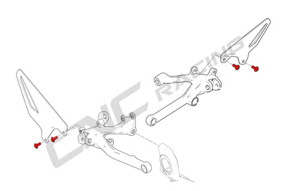 KV398 - CNC RACING Ducati Panigale V4 / Streetfighter V4 (18/24) Heel Guard Screws – Accessories in the Motoraider Motorcycle Aftermarket Accessories and Parts Online Shop