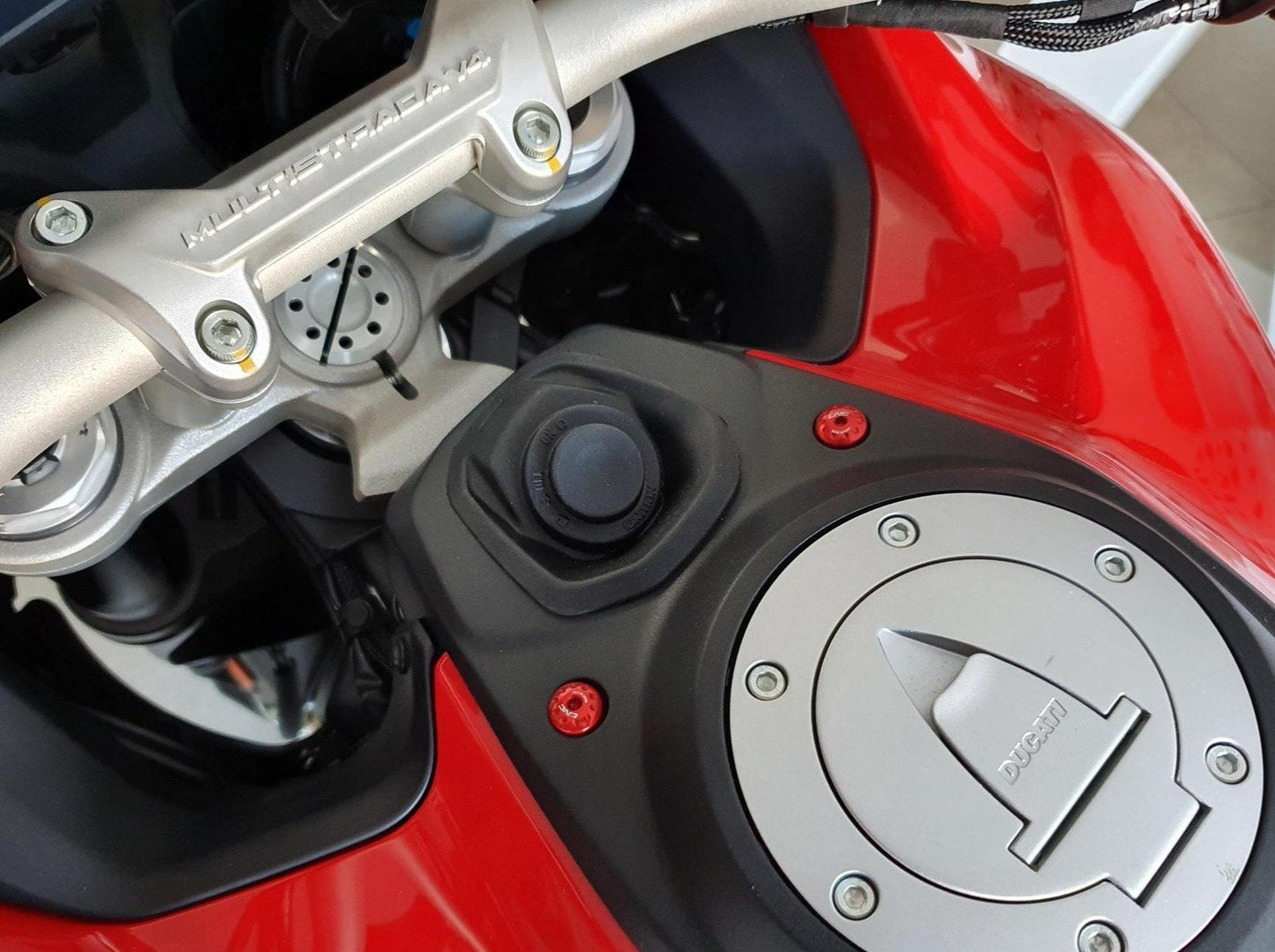 KV422 - CNC RACING Ducati Multistrada V4 Fuel Tank Cover Screws – Accessories in the Motoraider Motorcycle Aftermarket Accessories and Parts Online Shop