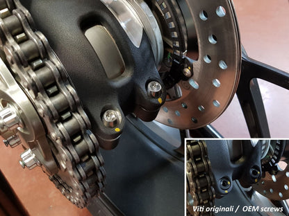 KV437X - CNC RACING Ducati Panigale V4 / Streetfighter V4 (18/24) Titanium Rear Hub Swingarm Pinch Bolts – Accessories in the Motoraider Motorcycle Aftermarket Accessories and Parts Online Shop