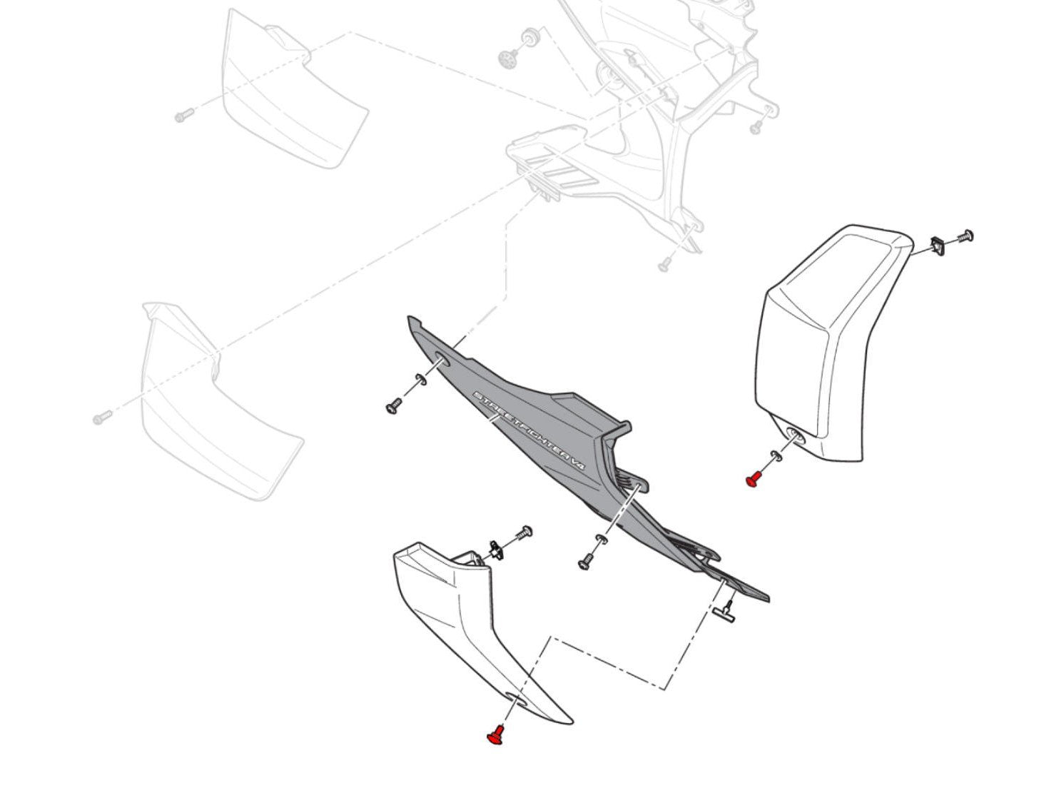 KV456 - CNC RACING Ducati Streetfighter V4 Radiator Side Panels Screws – Accessories in the Motoraider Motorcycle Aftermarket Accessories and Parts Online Shop