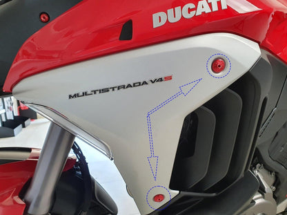 KV459 - CNC RACING Ducati Multistrada V4 Radiator Side Panels Screws – Accessories in the Motoraider Motorcycle Aftermarket Accessories and Parts Online Shop