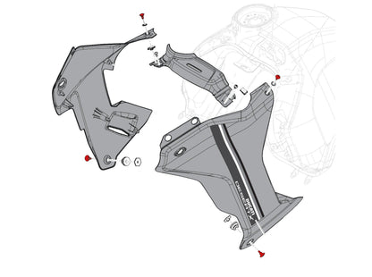 KV478 - CNC RACING Ducati DesertX (2022+) Front Fairing Screws – Accessories in the Motoraider Motorcycle Aftermarket Accessories and Parts Online Shop