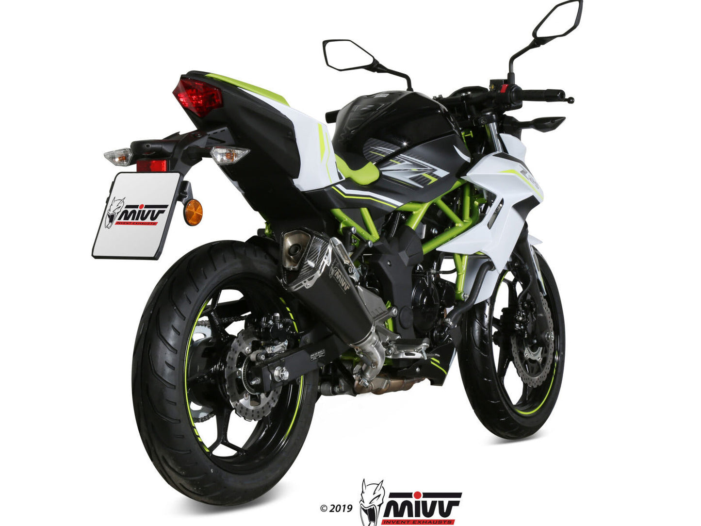MIVV K.048 KAWASAKI Z 125 ( 2019+ ) Slip-on Exhaust "Delta Race" (black; approved) – Accessories in the 2WheelsHero Motorcycle Aftermarket Accessories and Parts Online Shop