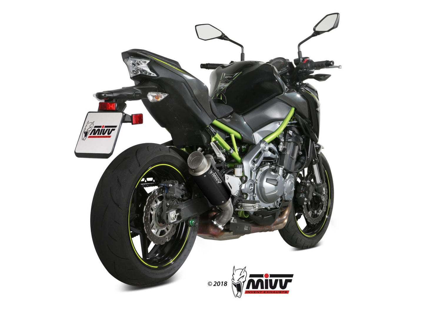 MIVV K.045 KAWASAKI Z900 / A2 (35 KW / 70 KW) ( 2017+ ) Slip-on Exhaust "GP Pro" (black; approved) – Accessories in the 2WheelsHero Motorcycle Aftermarket Accessories and Parts Online Shop