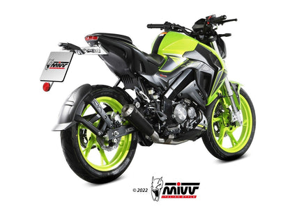 MIVV KW.001 KEEWAY RKF 125 ( 2021+ ) Full System Exhaust "X-M1" (black; not approved) – Accessories in the 2WheelsHero Motorcycle Aftermarket Accessories and Parts Online Shop