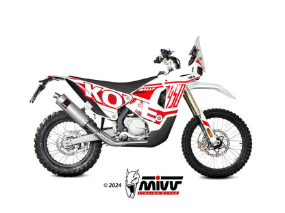 MIVV KO.001 KOVE 450 RALLY ( 2023+ ) Slip-on Exhaust "Dakar" (stainless steel; approved) – Accessories in the 2WheelsHero Motorcycle Aftermarket Accessories and Parts Online Shop